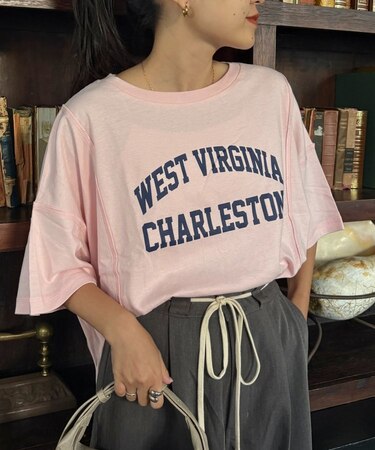USAコットン切替プリントTee