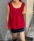 ギャザードロストノースリーブブラウスTee