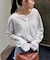 2WAYシアーヘンリーネックTEE