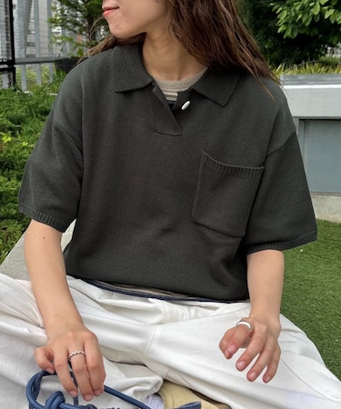 【UNISEX】サマーニットポロシャツ