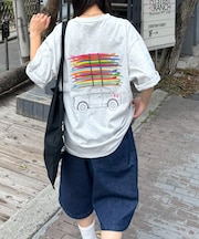 【Franklin Climbing】 サーフボード&CARバックプリントTee