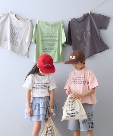【sayuri企画】【KIDS】5枚セットweekday tee巾着付き