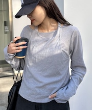 【よちえ企画】韓国っぽホルターネックシアーTEE