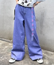【SG】ロールアップフリンジワイドパンツ