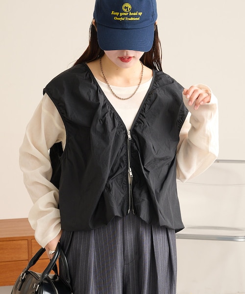 etsinta/エシンタ】リメイクミリタリーカウチンフリンジベスト｜チャオ