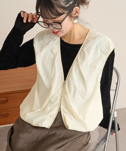 etsinta/エシンタ】リメイクミリタリーカウチンフリンジベスト｜チャオ