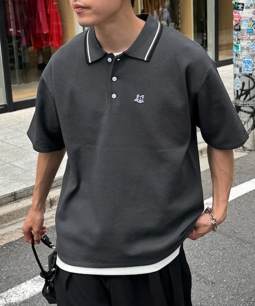 【ユニセックス】アニマル柄フレンチブルドッグポロシャツ