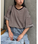 【ユニセックス】ポンチハイカウントサイドスリットビッグシルエットTee