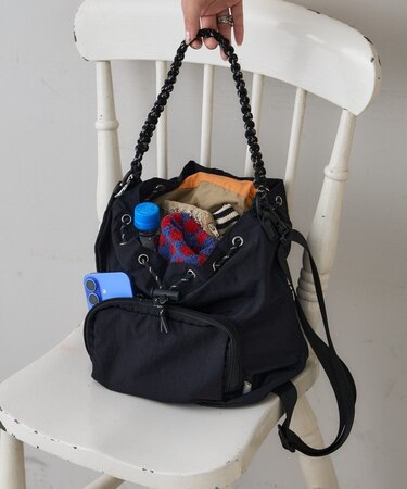 【KAIRI企画】2サイズ展開あり/撥水ナイロンマルチウェイBAG