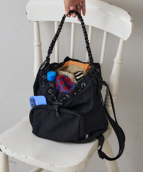 【KAIRI企画】2サイズ展開あり/撥水ナイロンマルチウェイBAG