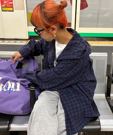 【アソート加工/ジャケット見え◎】【UNISEX】フード付きチェックシャツ