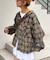 【アソート加工/ジャケット見え◎】【UNISEX】フード付きチェックシャツ