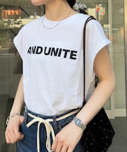 梨地フレンチスリーブアソートプリントTee