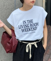 梨地フレンチスリーブアソートプリントTee