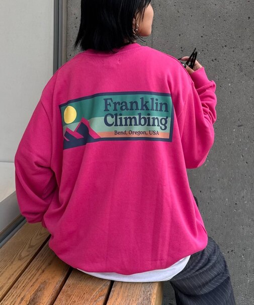 【Franklin Climbing】裏毛バックロゴプリントスウェット