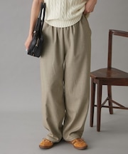 【3サイズ展開】【GEVACO】チェックイージーパンツ