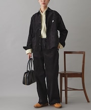 【3サイズ展開】【GEVACO】コーデュロイイージーワイドパンツ