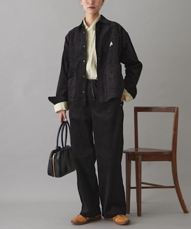 【3サイズ展開】【GEVACO】コーデュロイイージーワイドパンツ