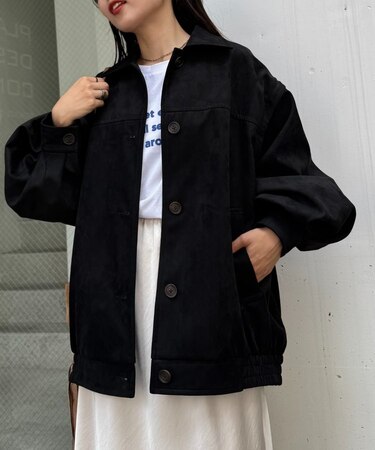 マルチウェイスウェードライクオーバージャケット