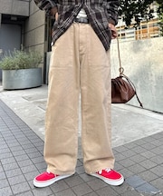 ウォッシュドベイカーワイドデニムパンツ/セットアップアイテムあり