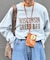 【UNISEX】NEWアシッドウォッシュ加工/裏毛ロゴスウェット