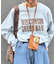【UNISEX】NEWアシッドウォッシュ加工/裏毛ロゴスウェット