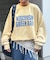 【UNISEX】NEWアシッドウォッシュ加工/裏毛ロゴスウェット