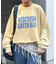 【UNISEX】NEWアシッドウォッシュ加工/裏毛ロゴスウェット