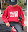 【UNISEX】NEWアシッドウォッシュ加工/裏毛ロゴスウェット