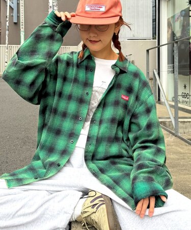 【Franklin Climbing】ビンテージチェック加工ネルシャツ