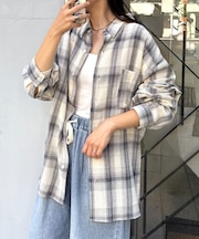 【ユニセックス】カラミオリオンブレーチェックシャツ