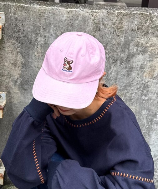 【SOUNDSGOOOOD】犬刺繍ツイルキャップ