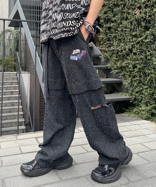 【SOUNDSGOOOOD】デニムレイヤードパンツ
