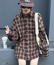 【WEB限定】【4サイズ展開】ルーズシルエットレギュラーカラーアソートシャツ