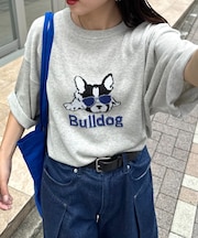 【ユニセックス】アニマル柄犬サマーニット半袖Tシャツ