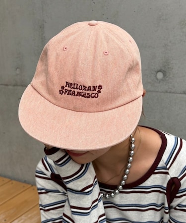 H.Sレースリボン刺繍ロゴカラーCAP