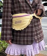 H.SサテンフリルコンビウエストBAG