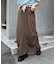 光沢ナイロンリメイク風ミリタリースカート