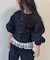 【KIDS】【India】カットワークレースクロップド丈カーデ