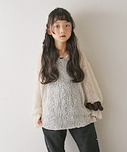 【KIDS】ストレッチレースフーディー