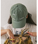 【KIDS】コットンレース紐ピグメント加工TIMEロゴCAP