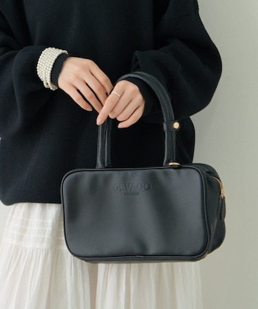 【大容量】【GEVACO】レザーボストンバッグ