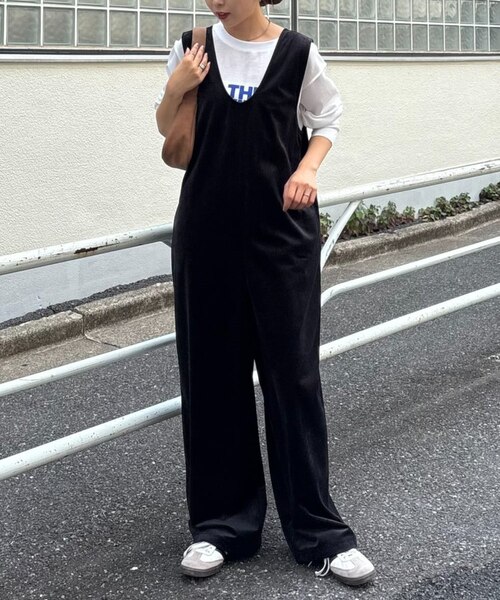 hholic ベロアオールインワン hholic エイチホリックベロア オールインワン ブラック