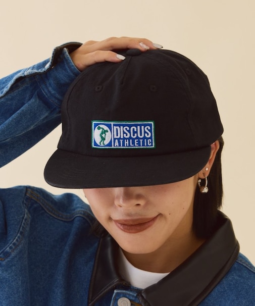 【DISCUS】刺繍ロゴウォッシュコットンキャップ