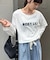 コットンナイロンシアーカラーロゴTee