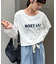 コットンナイロンシアーカラーロゴTee