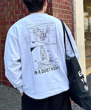 【ojisan】ワンポイント刺繍裏毛スウェットクルー