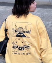 【ojisan】ワンポイント刺繍裏毛スウェットクルー