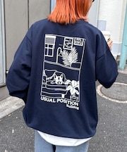 【ユニセックス】DOGS刺繍ロゴプリントスウェット