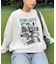 【ユニセックス】SUITCH RECORDビックシルエット加工スウェット
